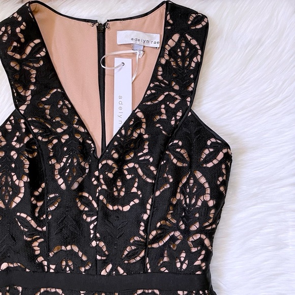 Adelyn Rae Damion Black Lace Dress - Picture 2 of 8